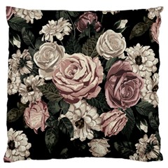 Elegant Seamless Pattern Blush Toned Rustic Flowers Large Cushion Case (one Side) by Hannah976