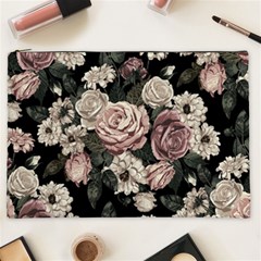 Elegant Seamless Pattern Blush Toned Rustic Flowers Cosmetic Bag (xxl) by Hannah976