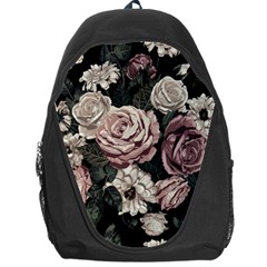 Elegant Seamless Pattern Blush Toned Rustic Flowers Backpack Bag by Hannah976