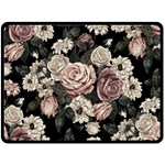 Elegant Seamless Pattern Blush Toned Rustic Flowers Two Sides Fleece Blanket (Large) 80 x60  Blanket Back