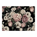 Elegant Seamless Pattern Blush Toned Rustic Flowers Two Sides Premium Plush Fleece Blanket (Mini) 35 x27  Blanket Front