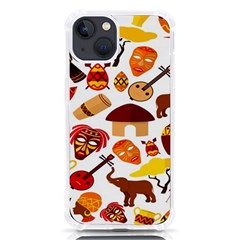 Africa Jungle Ethnic Tribe Travel Seamless Pattern Vector Illustration Iphone 13 Tpu Uv Print Case by Hannah976