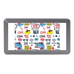 Monster Cool Seamless Pattern Memory Card Reader (mini) by Hannah976