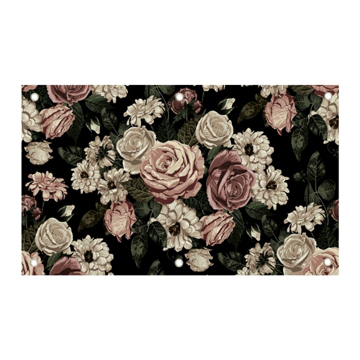 Elegant Seamless Pattern Blush Toned Rustic Flowers Banner and Sign 5  x 3 