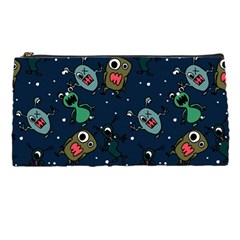 Monster Alien Pattern Seamless Background Pencil Case by Hannah976