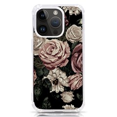 Elegant Seamless Pattern Blush Toned Rustic Flowers Iphone 14 Pro Tpu Uv Print Case by Hannah976