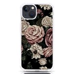 Elegant Seamless Pattern Blush Toned Rustic Flowers iPhone 13 TPU UV Print Case Front