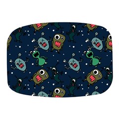 Monster Alien Pattern Seamless Background Mini Square Pill Box by Hannah976