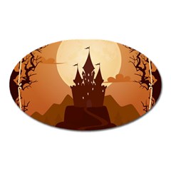 Beautiful Castle Oval Magnet by Hannah976