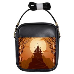 Beautiful Castle Girls Sling Bag by Hannah976