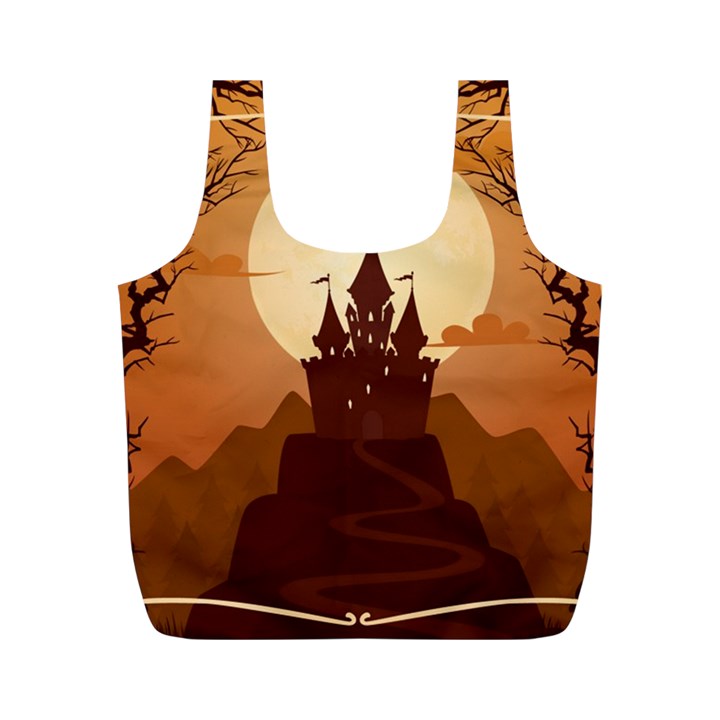 Beautiful Castle Full Print Recycle Bag (M)