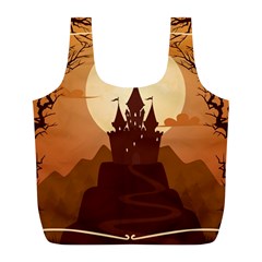 Beautiful Castle Full Print Recycle Bag (l) by Hannah976