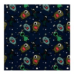 Monster Alien Pattern Seamless Background Banner And Sign 4  X 4  by Hannah976