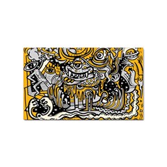 Crazy Abstract Doodle Social Doodle Drawing Style Sticker (rectangular) by Hannah976