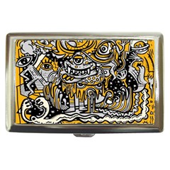 Crazy Abstract Doodle Social Doodle Drawing Style Cigarette Money Case by Hannah976