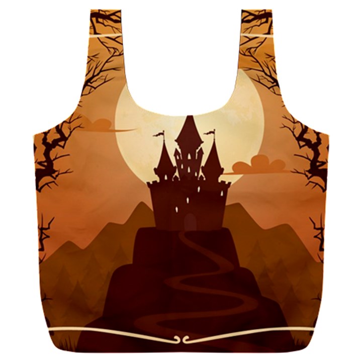 Beautiful Castle Full Print Recycle Bag (XXXL)