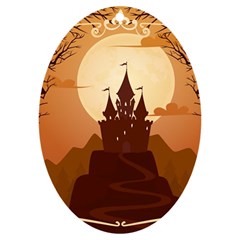 Beautiful Castle Uv Print Acrylic Ornament Oval by Hannah976