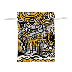 Crazy Abstract Doodle Social Doodle Drawing Style Lightweight Drawstring Pouch (l) by Hannah976