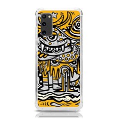 Crazy Abstract Doodle Social Doodle Drawing Style Samsung Galaxy S20 6 2 Inch Tpu Uv Case by Hannah976