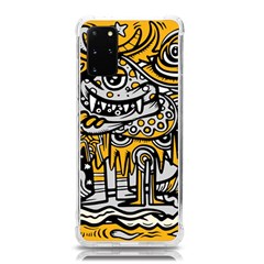 Crazy Abstract Doodle Social Doodle Drawing Style Samsung Galaxy S20plus 6 7 Inch Tpu Uv Case by Hannah976