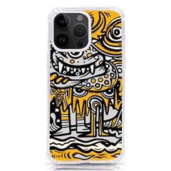 Crazy Abstract Doodle Social Doodle Drawing Style Iphone 14 Pro Max Tpu Uv Print Case by Hannah976