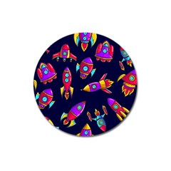 Space Patterns Magnet 3  (round) by Hannah976