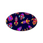 Space Patterns Sticker Oval (10 pack) Front