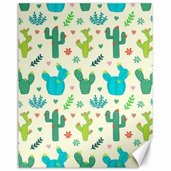 Cactus Succulents Floral Seamless Pattern Canvas 16  X 20  by Hannah976