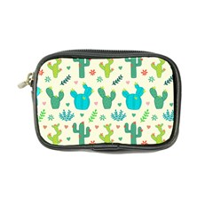 Cactus Succulents Floral Seamless Pattern Coin Purse