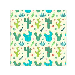 Cactus Succulents Floral Seamless Pattern Square Satin Scarf (30  X 30 ) by Hannah976