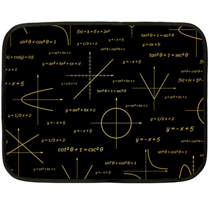 Abstract Math Pattern Two Sides Fleece Blanket (Mini)