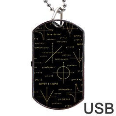 Abstract Math Pattern Dog Tag Usb Flash (one Side) by Hannah976