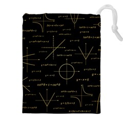 Abstract Math Pattern Drawstring Pouch (5xl) by Hannah976