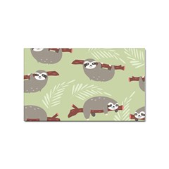 Sloths Pattern Design Sticker (rectangular) by Hannah976