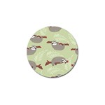 Sloths Pattern Design Golf Ball Marker (4 pack) Front