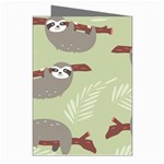 Sloths Pattern Design Greeting Cards (Pkg of 8) Right