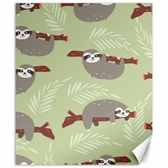 Sloths Pattern Design Canvas 20  X 24  by Hannah976