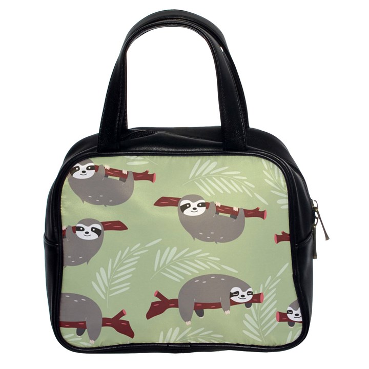 Sloths Pattern Design Classic Handbag (Two Sides)