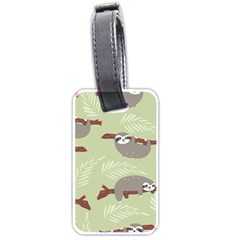 Sloths Pattern Design Luggage Tag (one Side) by Hannah976