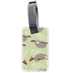 Sloths Pattern Design Luggage Tag (two Sides) by Hannah976