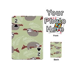 Sloths Pattern Design Playing Cards 54 Designs (mini)