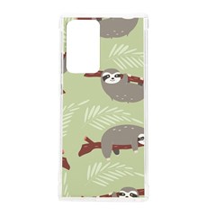 Sloths Pattern Design Samsung Galaxy Note 20 Ultra Tpu Uv Case