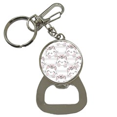 Cat With Bow Pattern Bottle Opener Key Chain by Hannah976