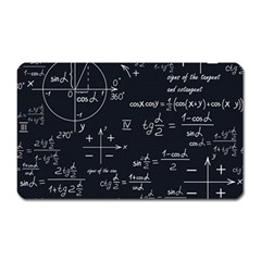 Mathematical Seamless Pattern With Geometric Shapes Formulas Magnet (rectangular) by Hannah976