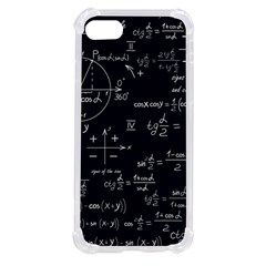 Mathematical Seamless Pattern With Geometric Shapes Formulas Iphone Se