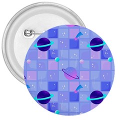 Seamless Pattern Pastel Galaxy Future 3  Buttons by Hannah976