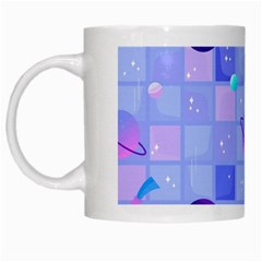 Seamless Pattern Pastel Galaxy Future White Mug by Hannah976