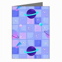 Seamless Pattern Pastel Galaxy Future Greeting Cards (pkg Of 8) by Hannah976