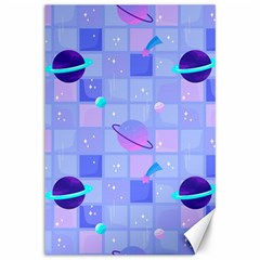 Seamless Pattern Pastel Galaxy Future Canvas 12  X 18  by Hannah976