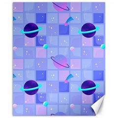 Seamless Pattern Pastel Galaxy Future Canvas 11  X 14  by Hannah976